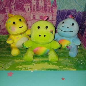 Moriah Elizabeth Color Splash Series Three Blind Box Plush Dinosaur Set Lot of 3
